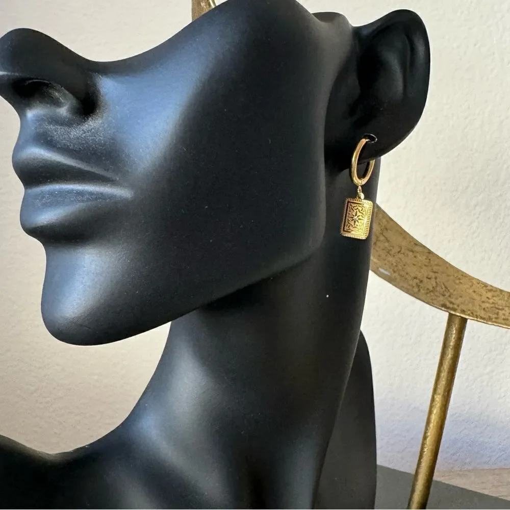 Bohemian hoop earrings N558